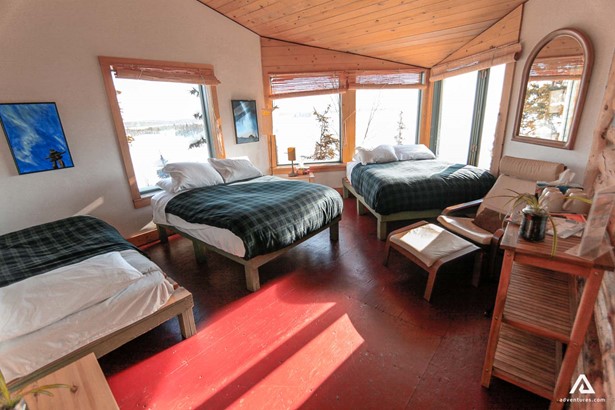cozy lodge room interior