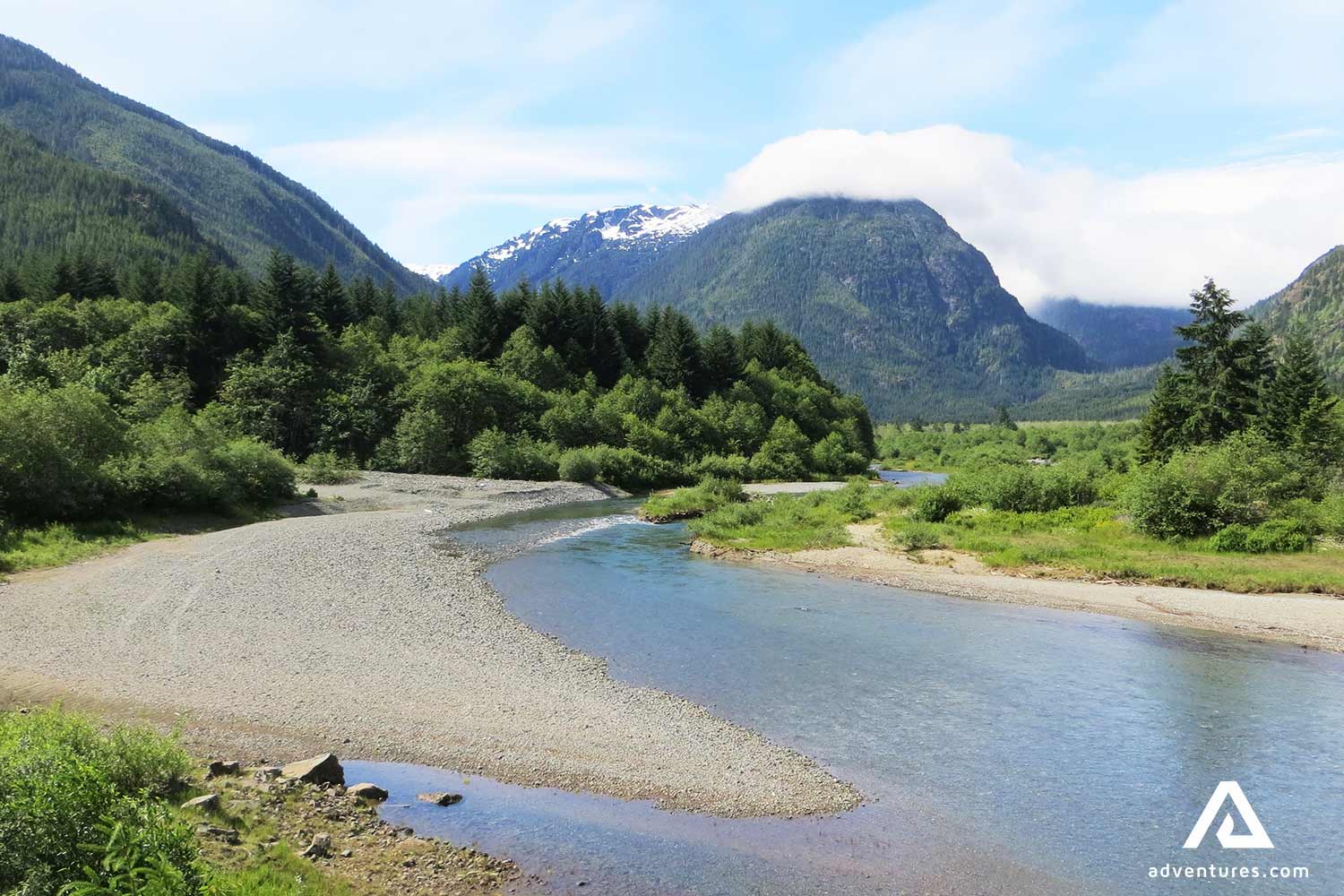 a river in Strathcona Provincial Park