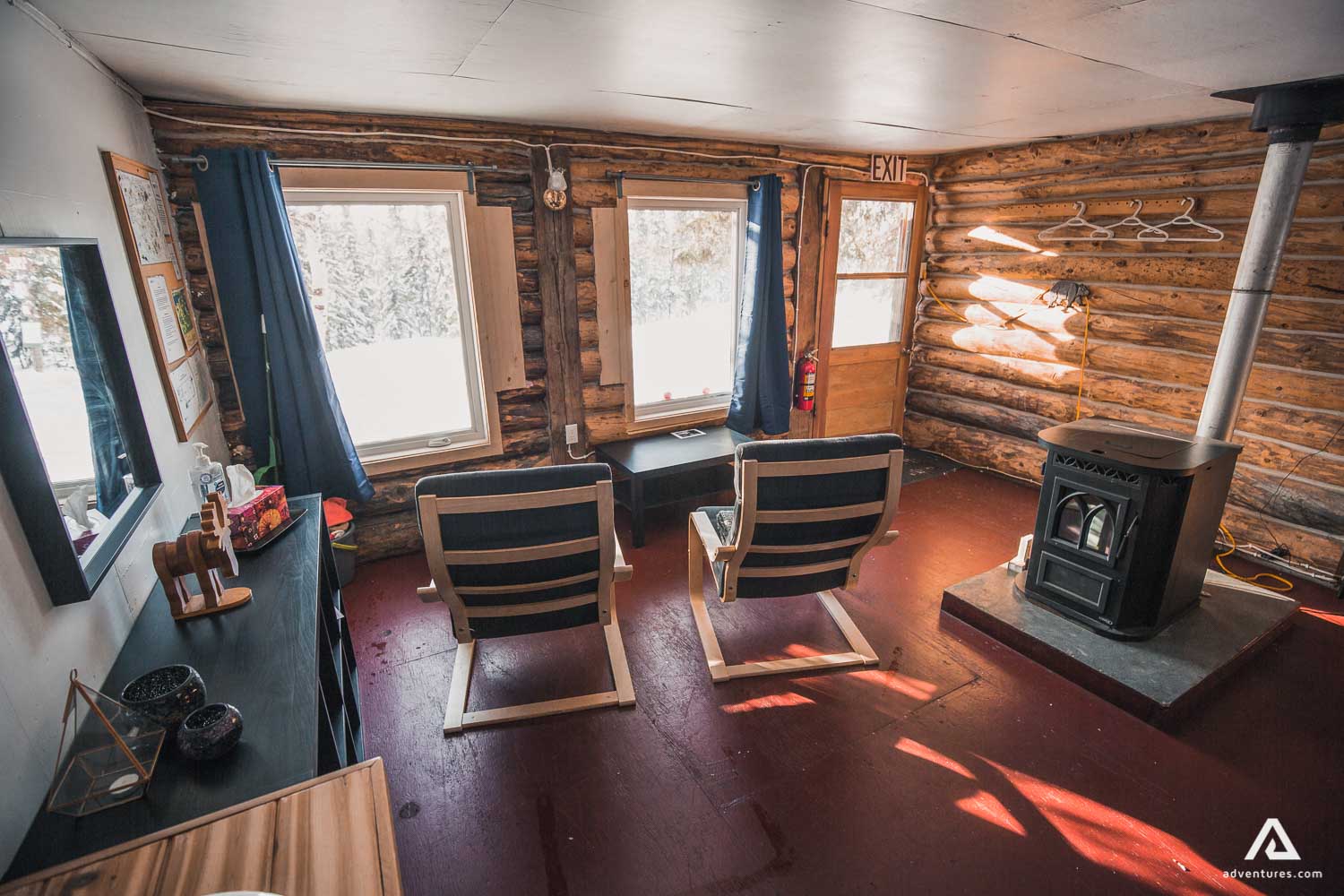 Cozy atmosphere with a fireplace