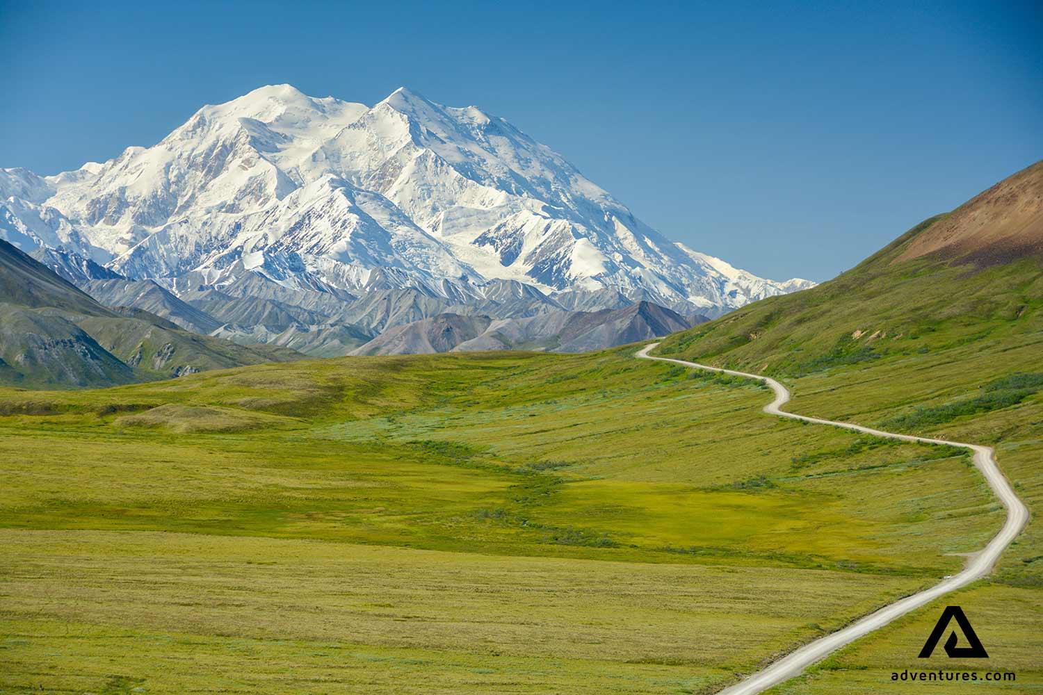 gravel path in denali national park in canada