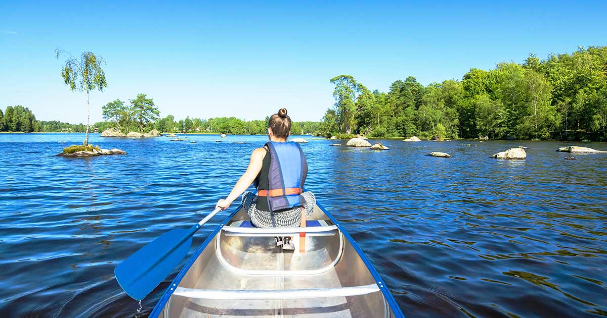 Canoeing adventures in Sweden