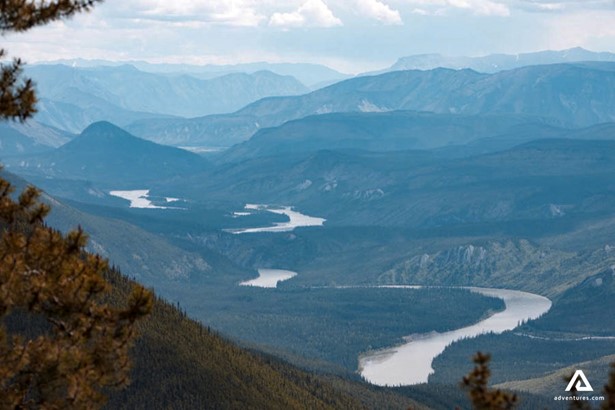 landscape of nahanni river area in canada