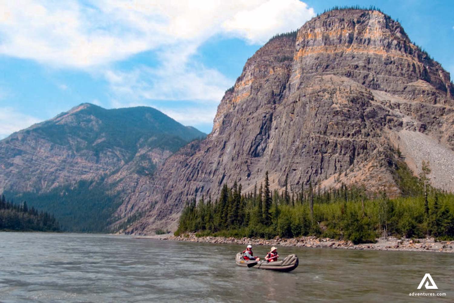 steep mountain range near nahanni river