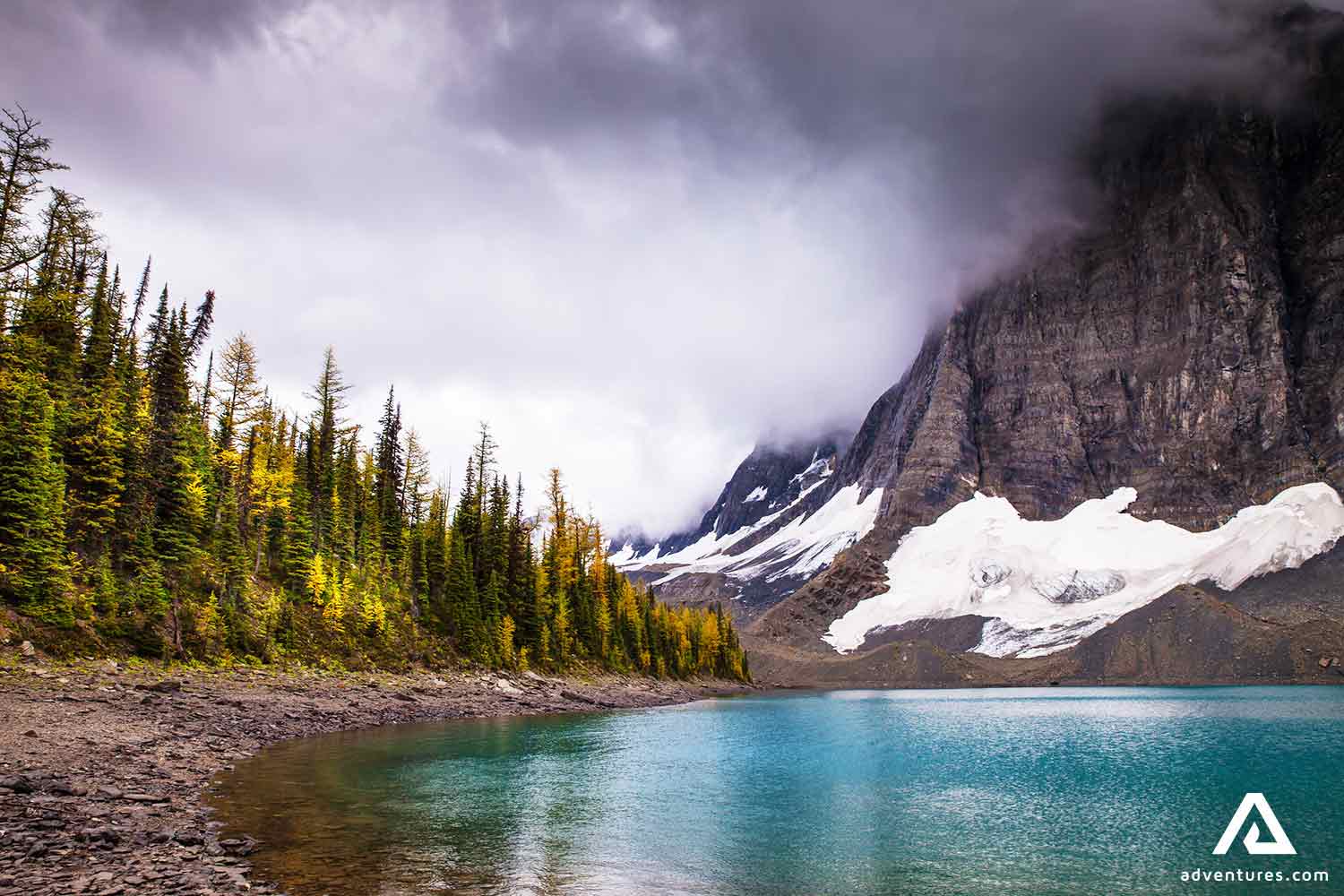 floe lake in kootenay british columbia
