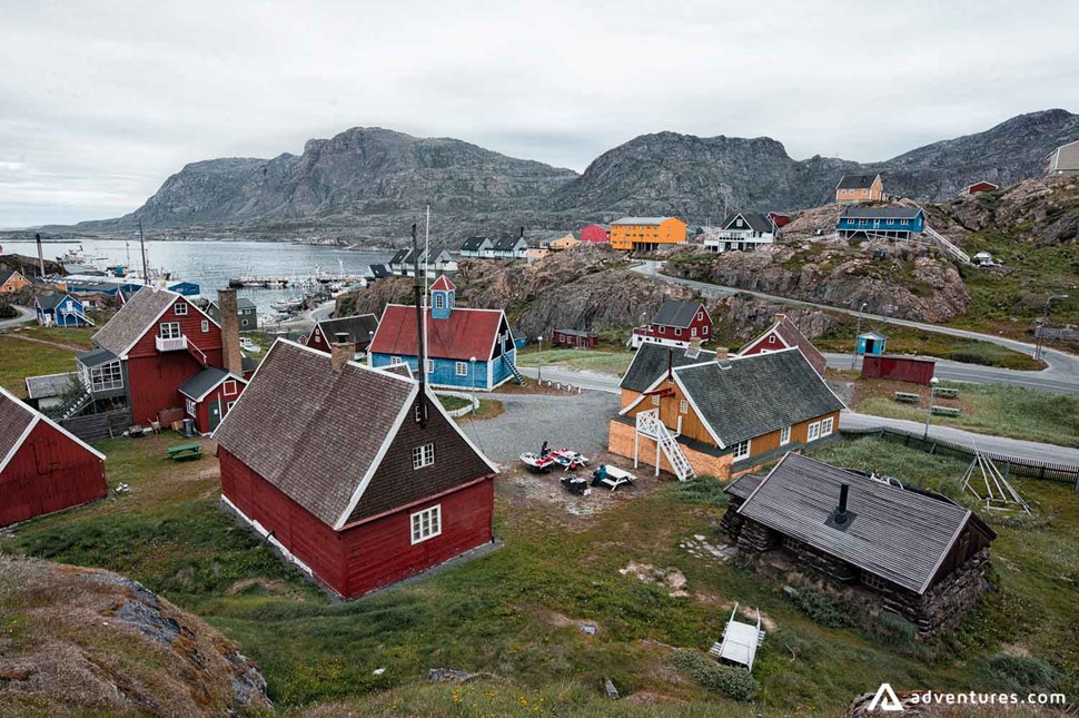 houses in Sisimiut area in greenland
