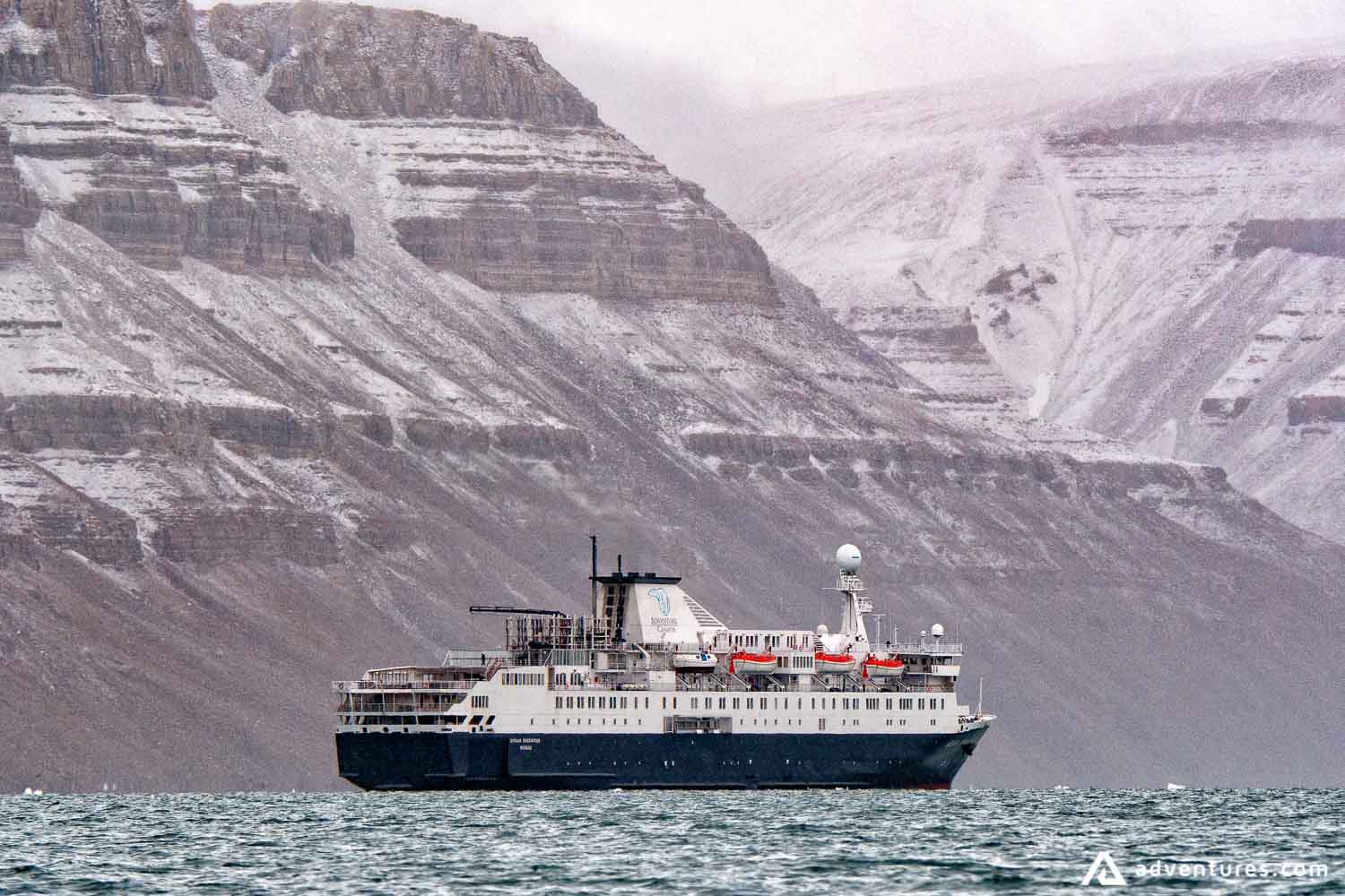large cruise ship in greenland