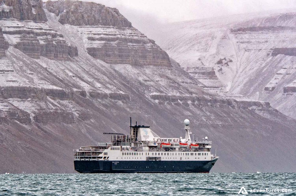 large cruise ship in greenland