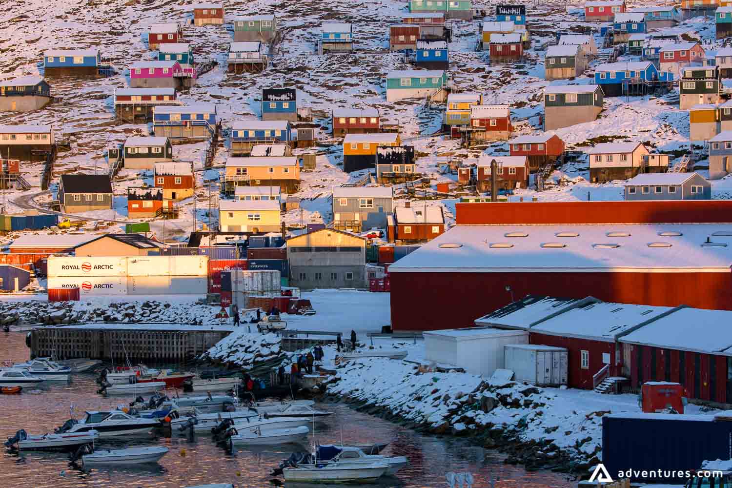 lulissat Northwest area in greenland at winter