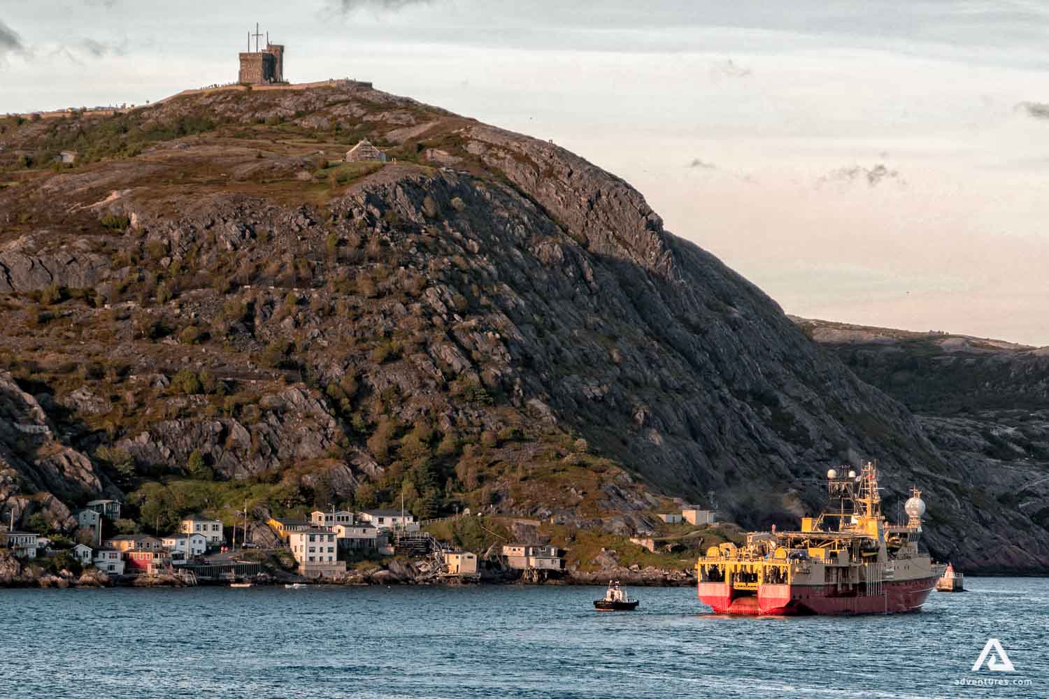 cliffside shore of st john city in canada