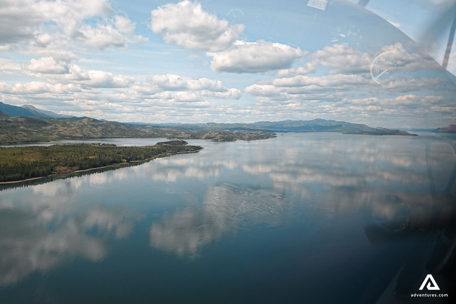 drury lake aerial view in canada