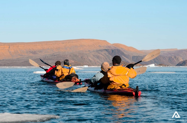 group kayaking in canada
