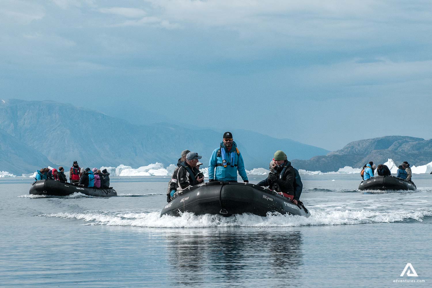 zodiac boats in water in canada