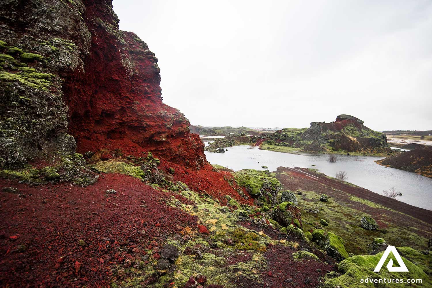 heidmork lava fields in iceland