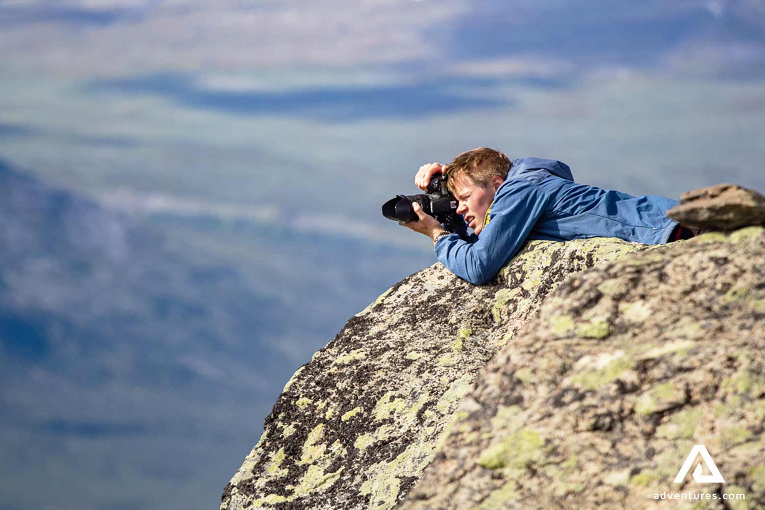 photographer taking a picture in sweden