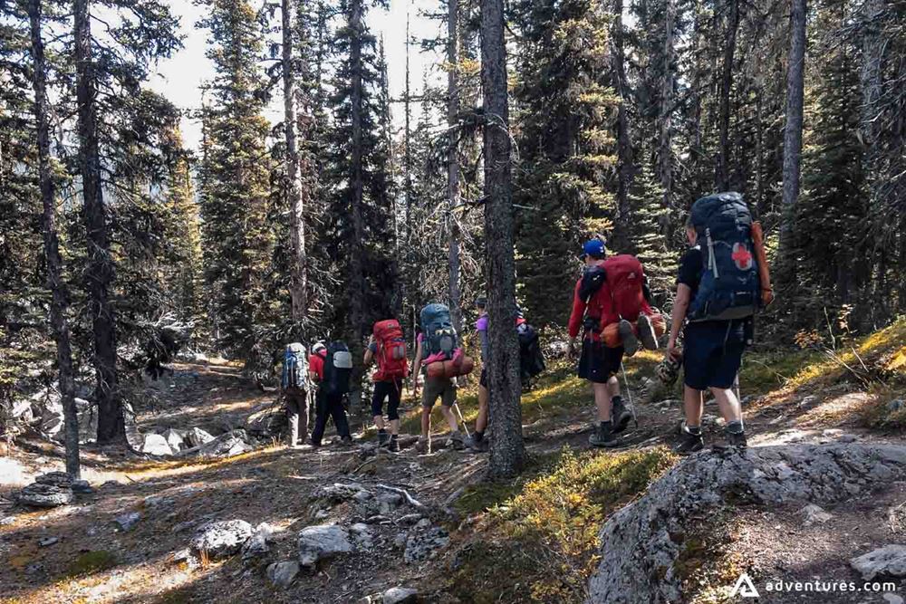 Backpacking tour in the Banff National park