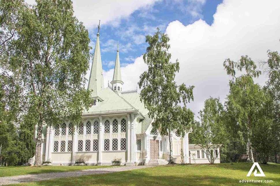 jokkmokk church in lapland sweden