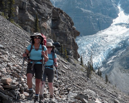 Backpacking expedition on Mount Robson