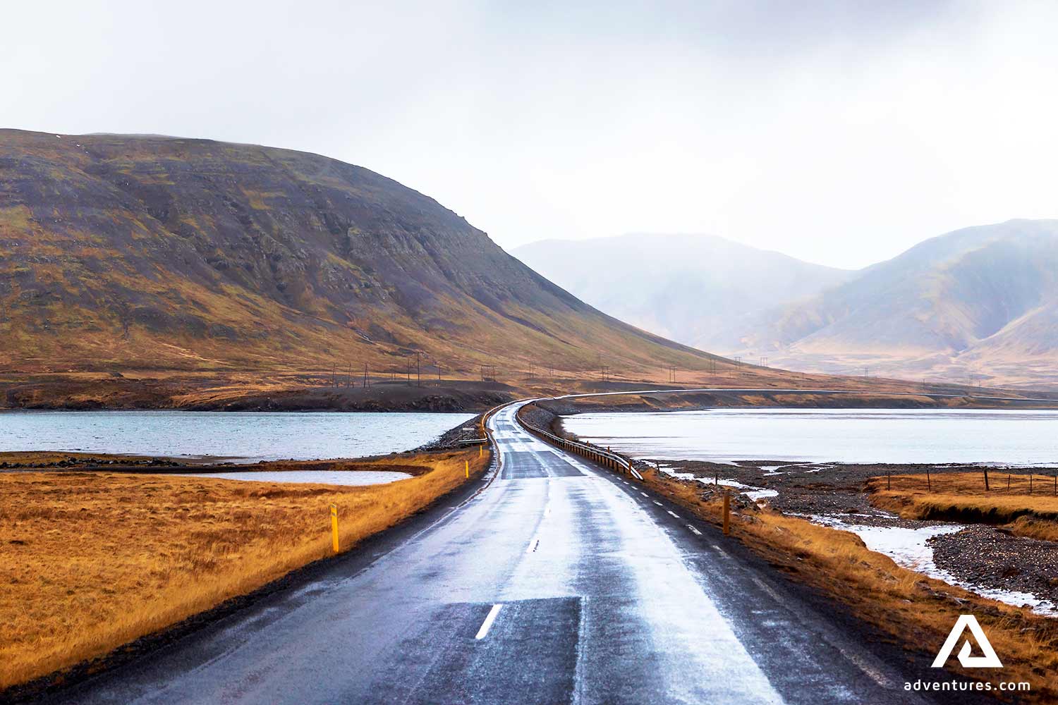 ring road near snaefellsnes peninsula in autumn