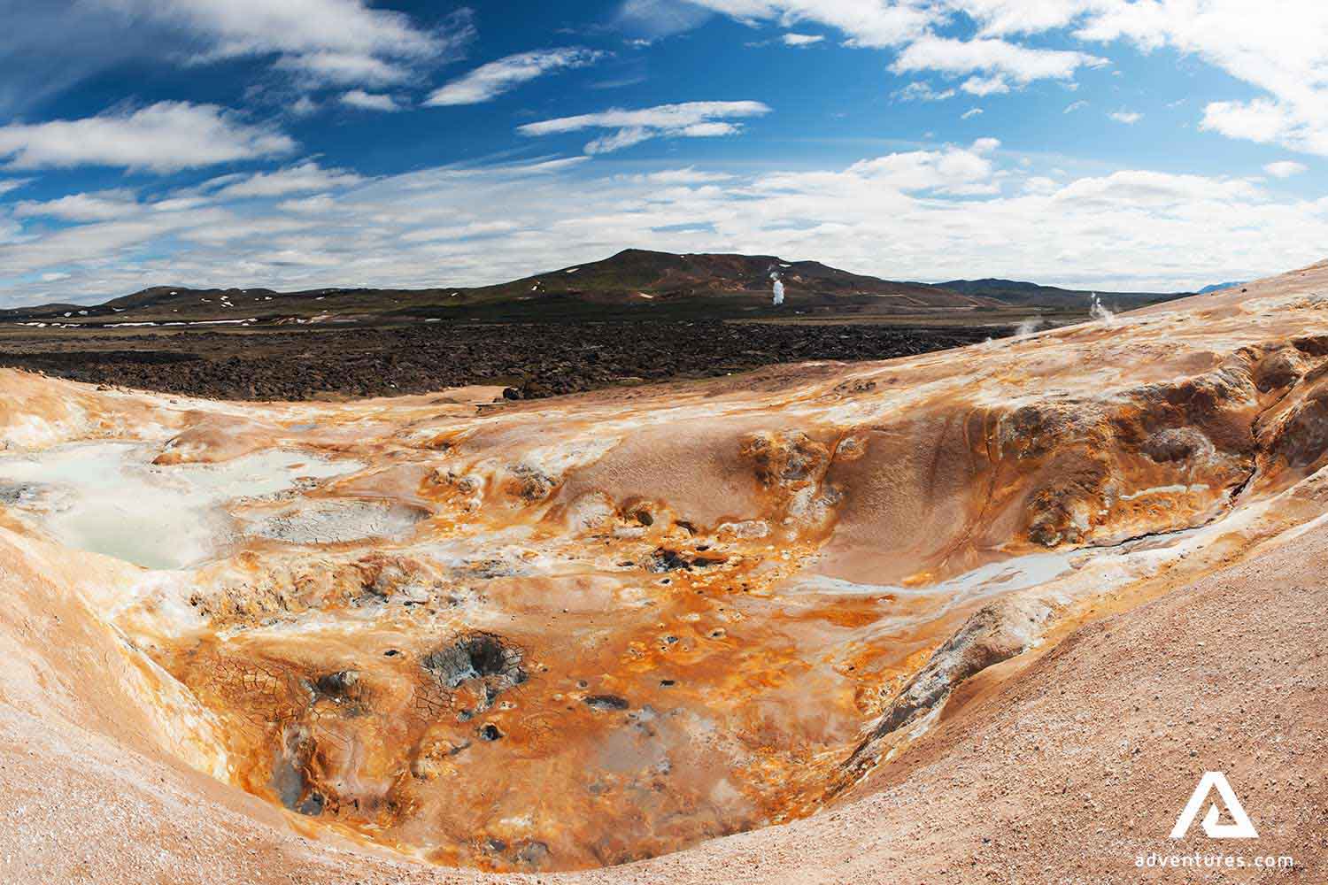 Leirhnjukur Mud geothermal area in iceland