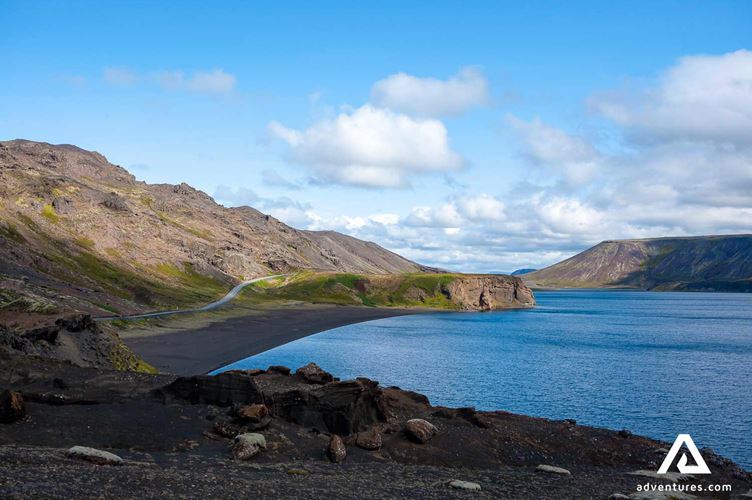 kelifarvatn lake kelifarvatn lake in a shadow