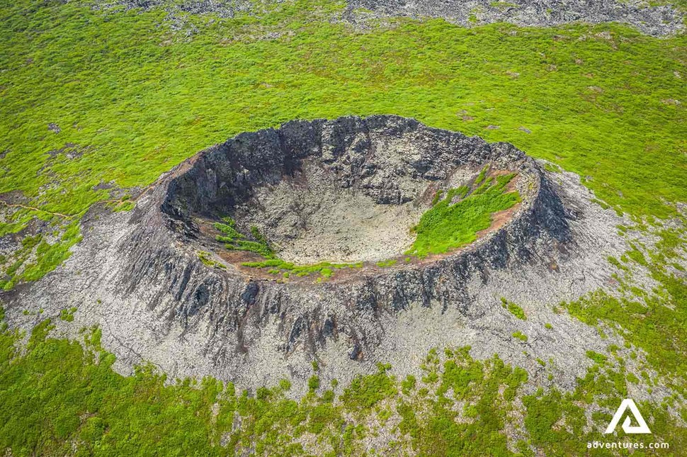 Eldborg Crater in snaefellsnes iceland