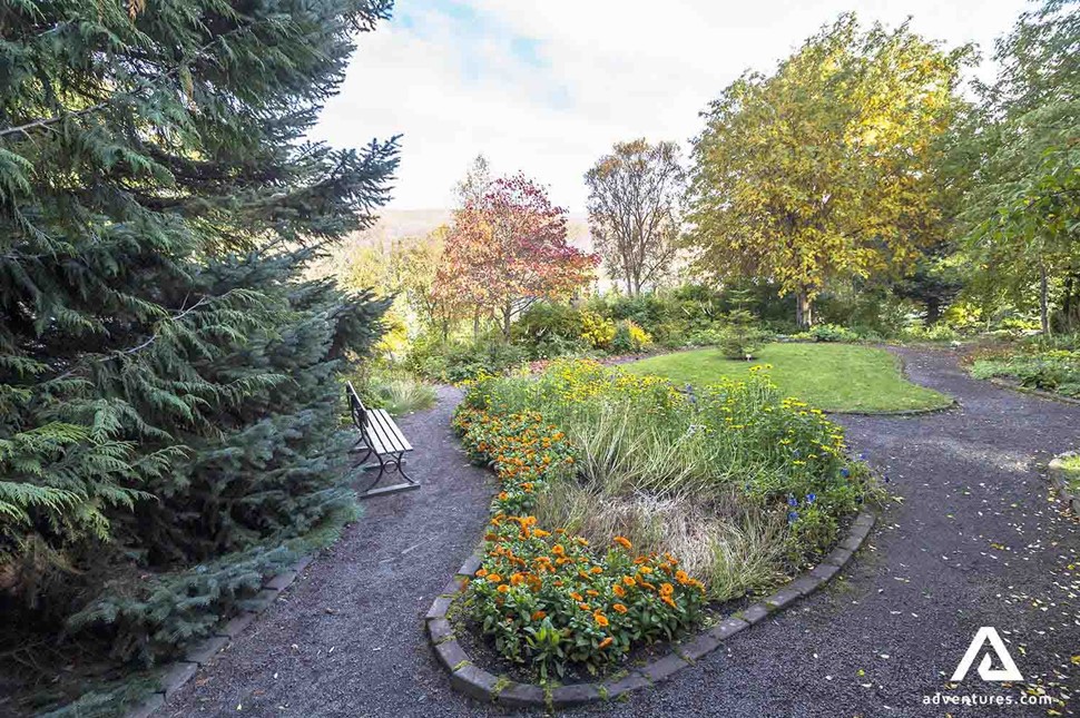 botanical garden in akureyri in iceland