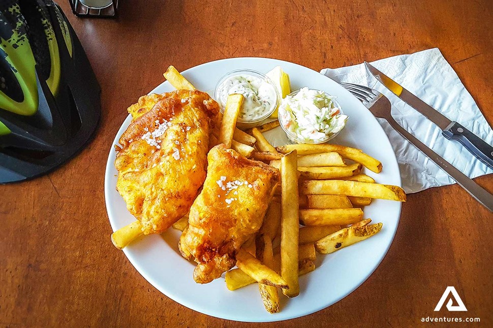 icelandic fish and chips food