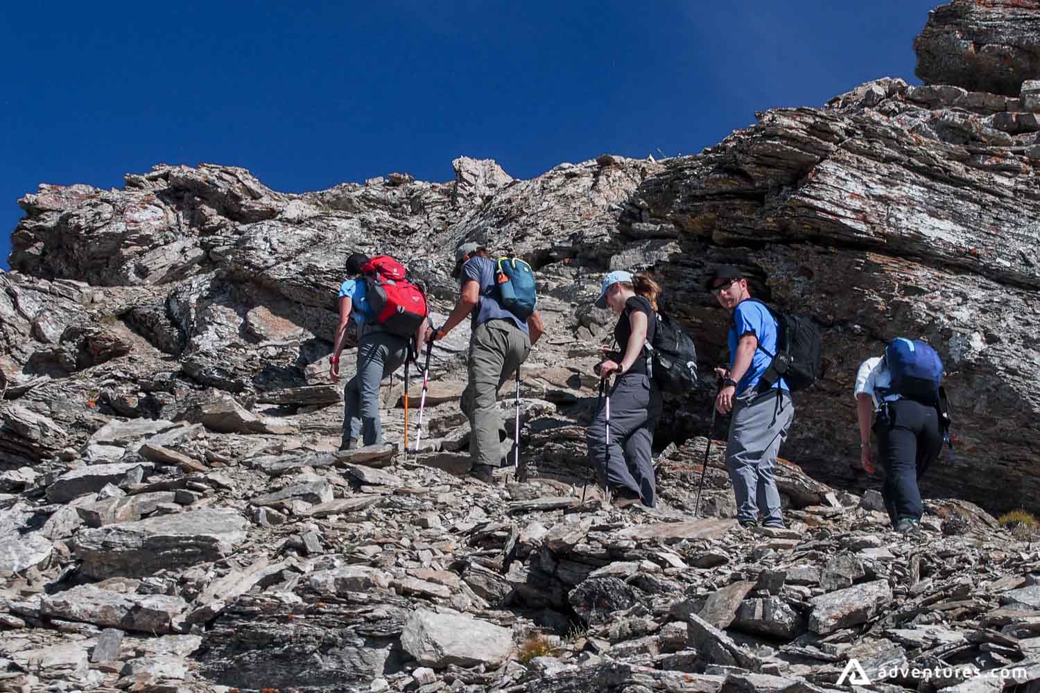 Backpacking on Mount Assiniboine