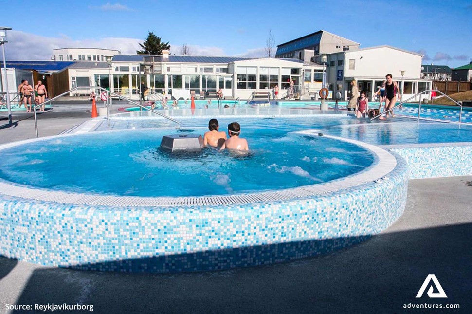 Vesturbaejarlaug swimming pool in Reykjavik
