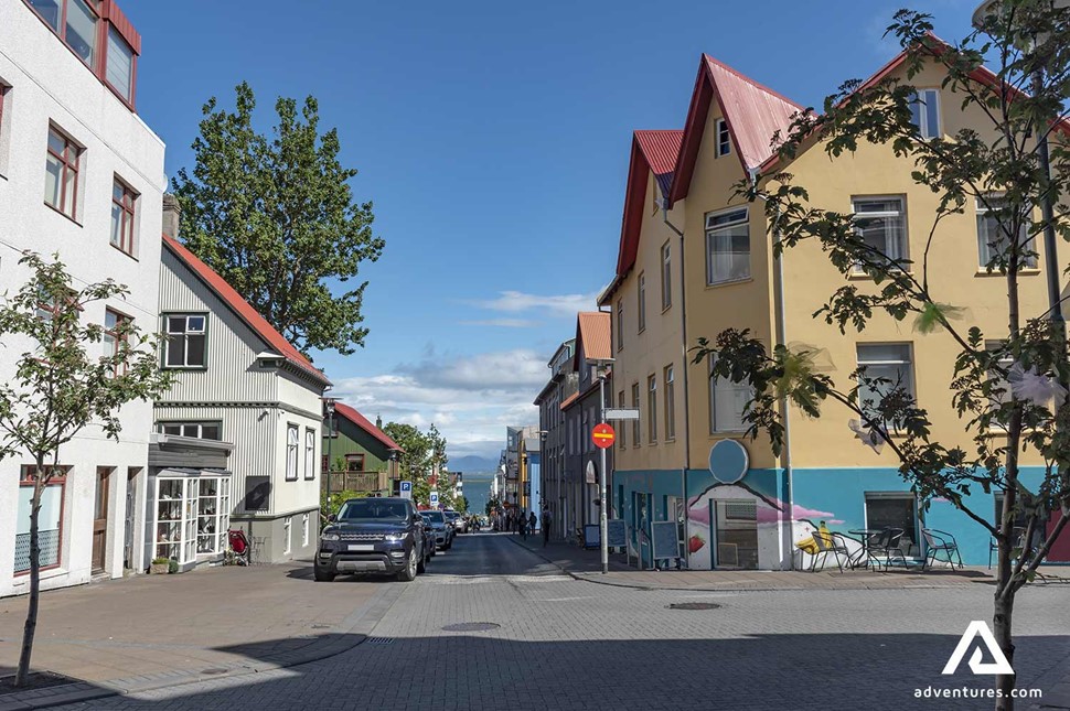 scandinavian architecture houses in iceland in reykjavik