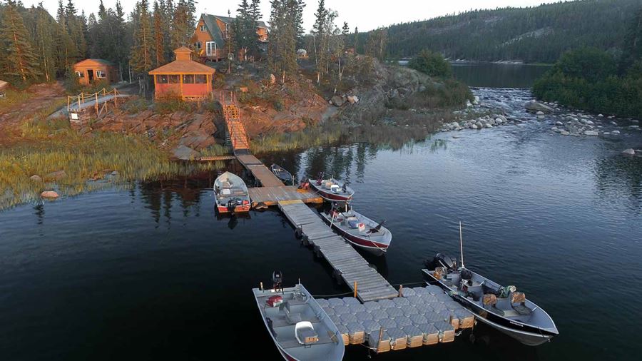 Motor Lodge Harbour aerial view