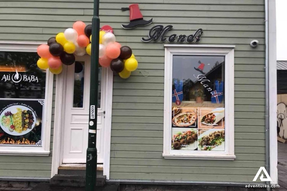 Mandi Restaurant outside view in reykjavik