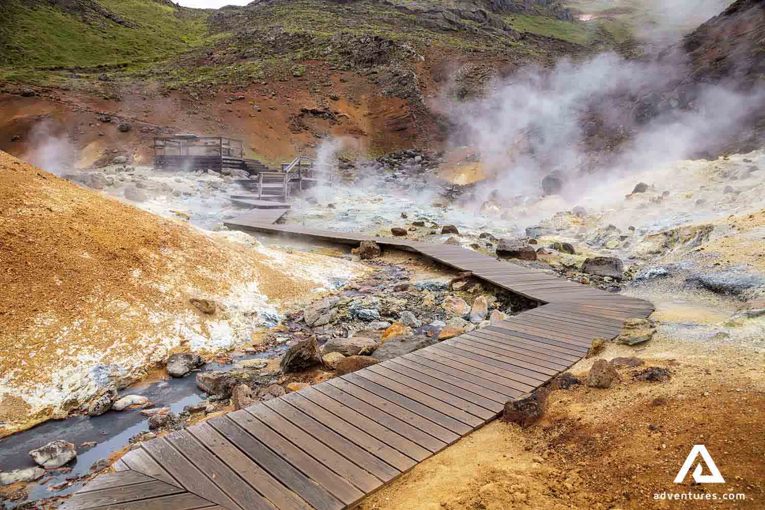 krysuvik geothermal area in iceland