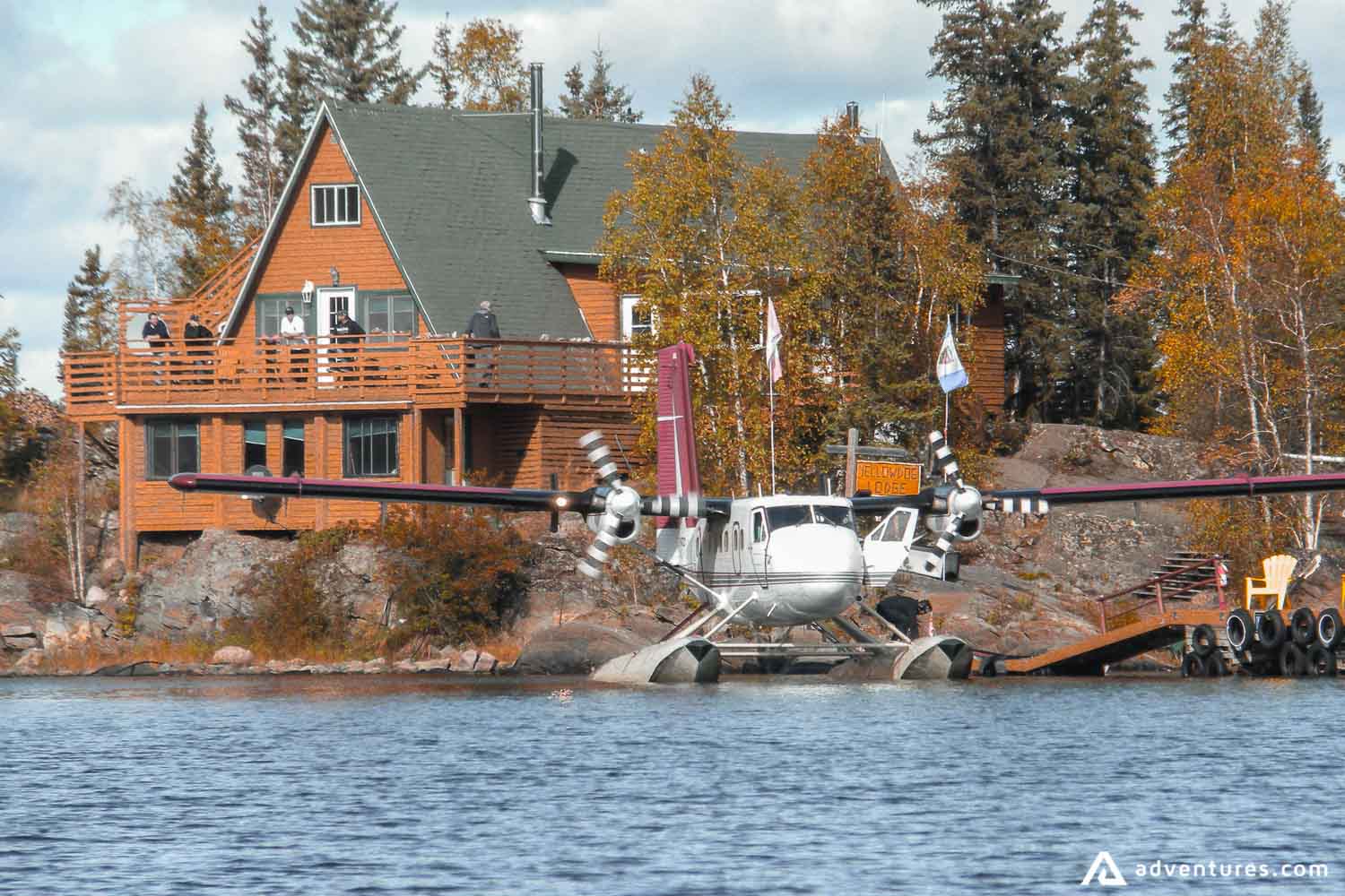 Bush plane on the lake
