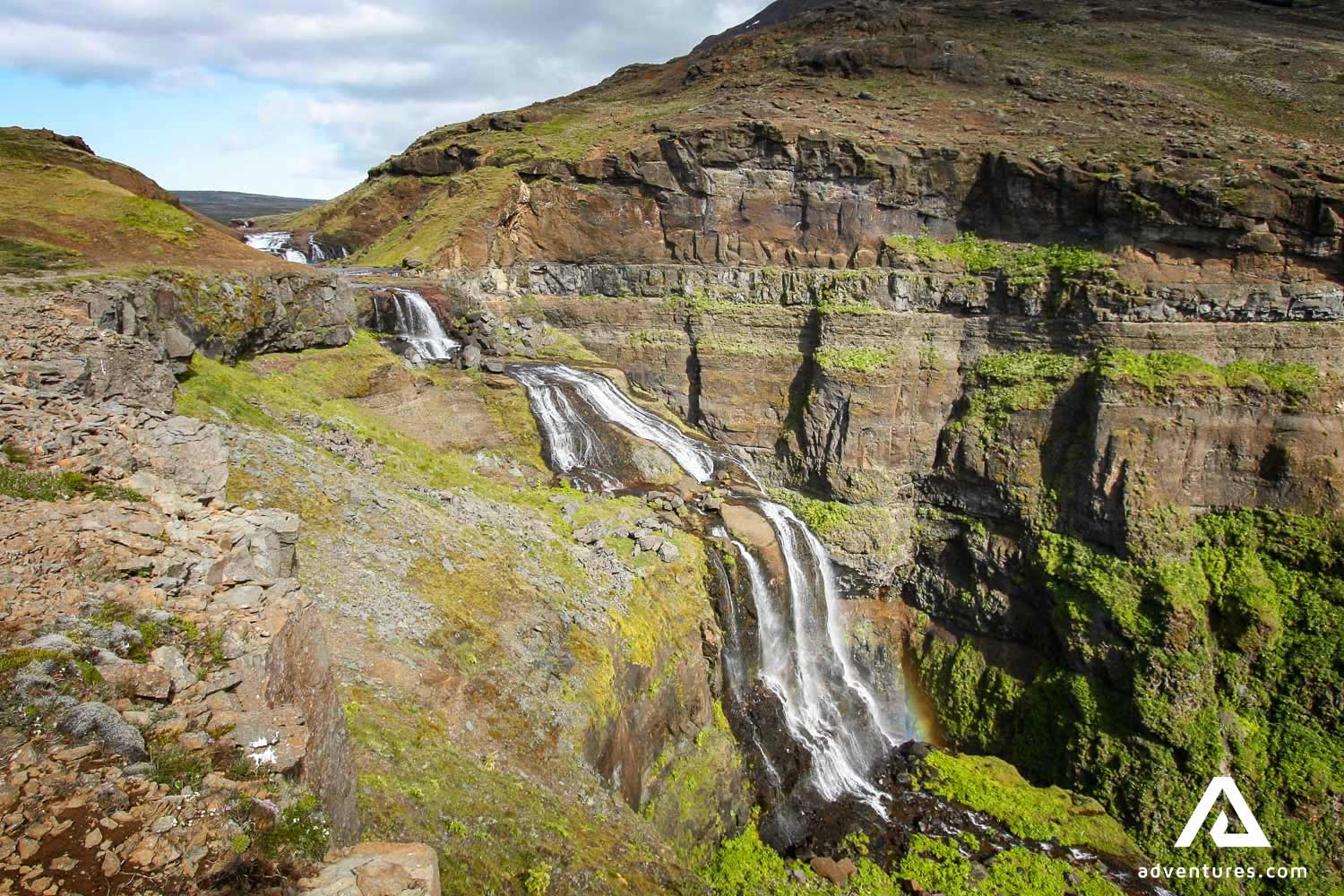 high glymur waterfall near reykjavik
