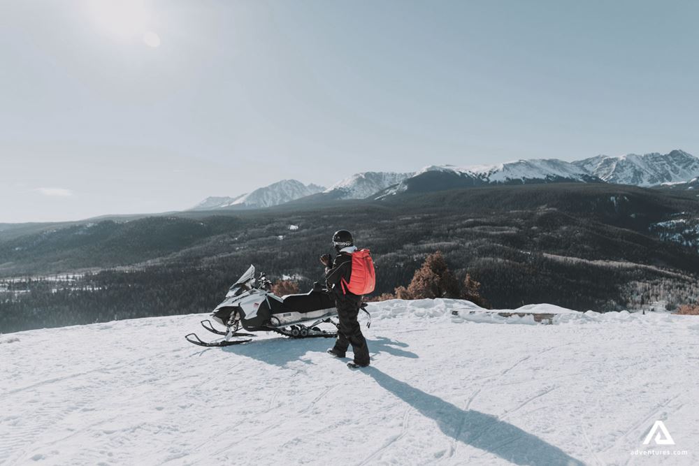 Snowmobiling activity in Canada