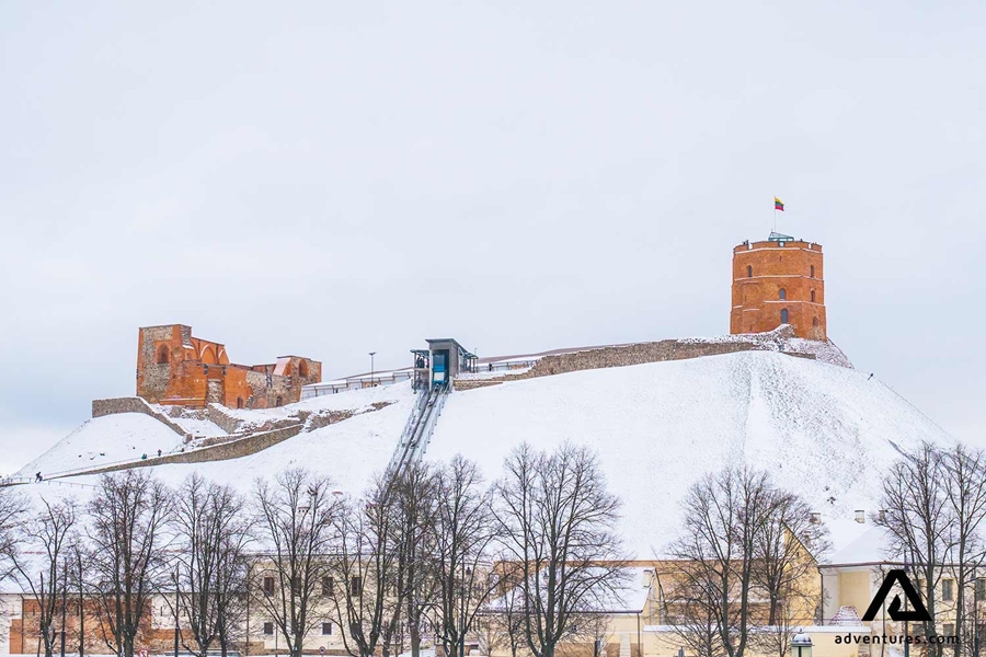 gediminas castle on the hill view