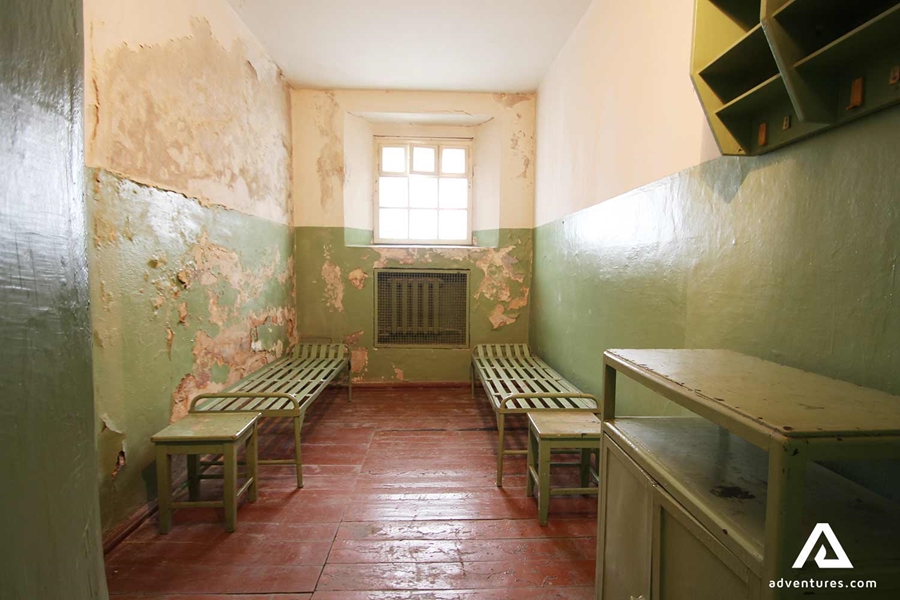 soviet prison cell view
