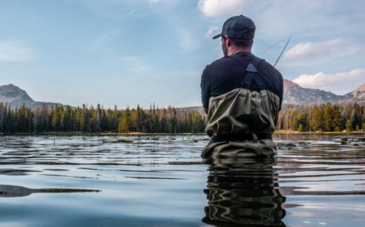 Fly-in lake fishing at wilderness lodge in Northwest Territories