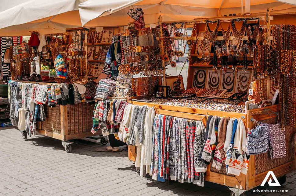 riga old town souvenir market in latvia