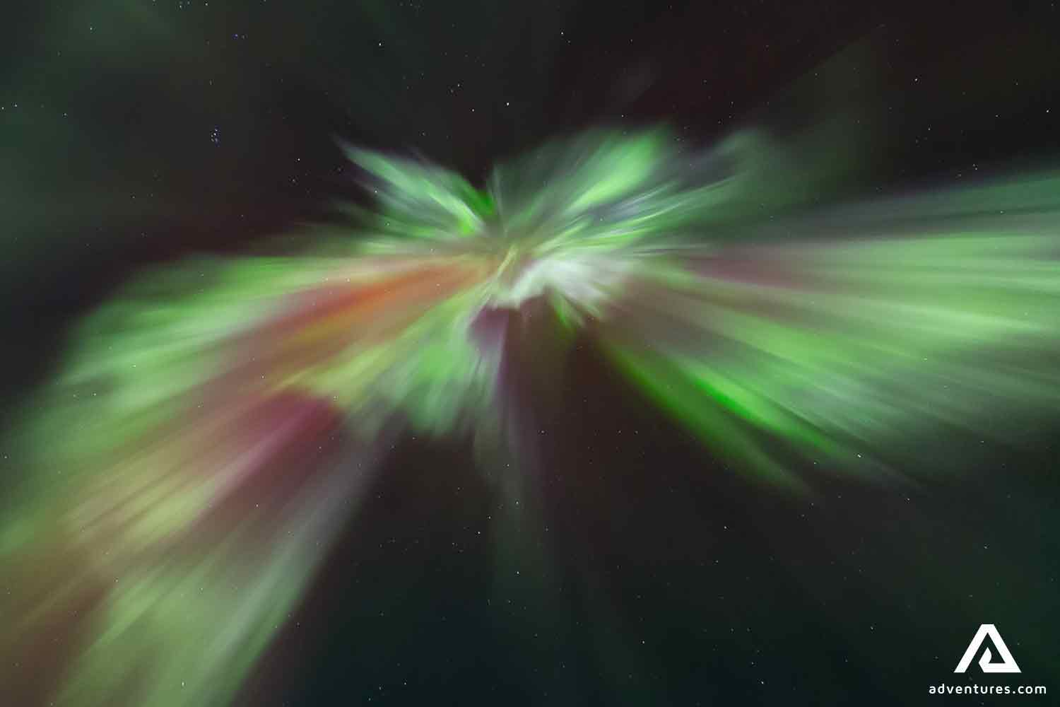 colorful and bright nothern lights in sweden