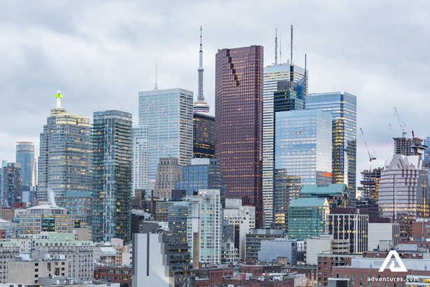 high glass buildings in toronto city canada