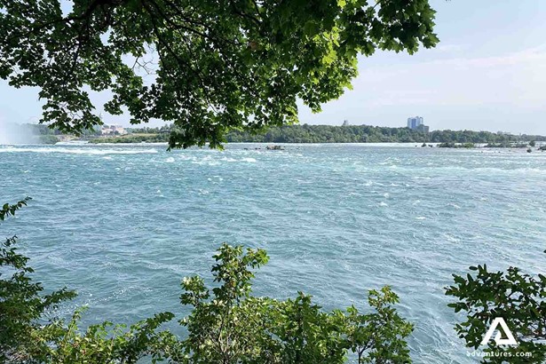 Big Niagara River Dufferin Islands view in canada