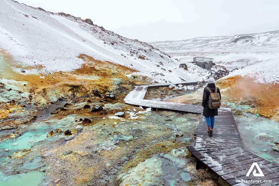 krysuvik seltun geothermal area in reykjanes