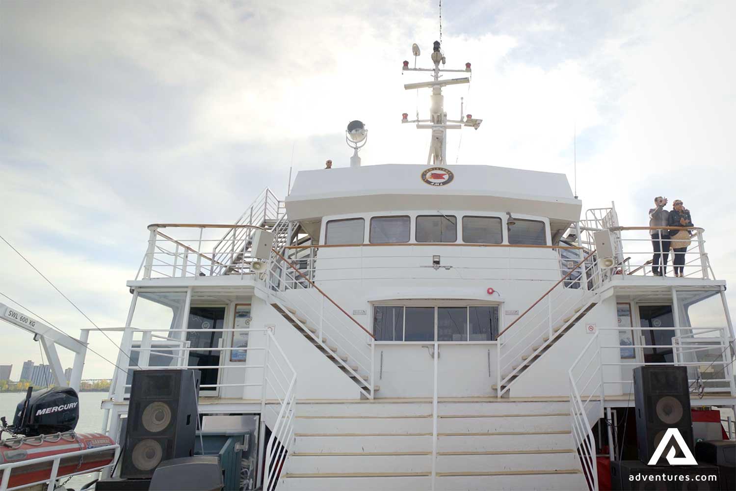 onboard a ferry boat