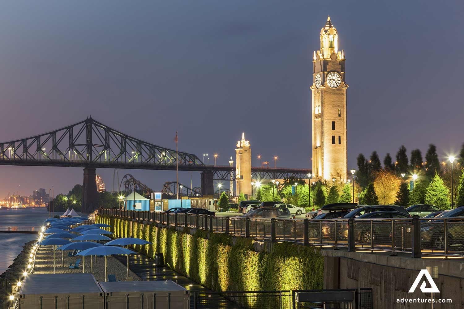 montreal city night lights 