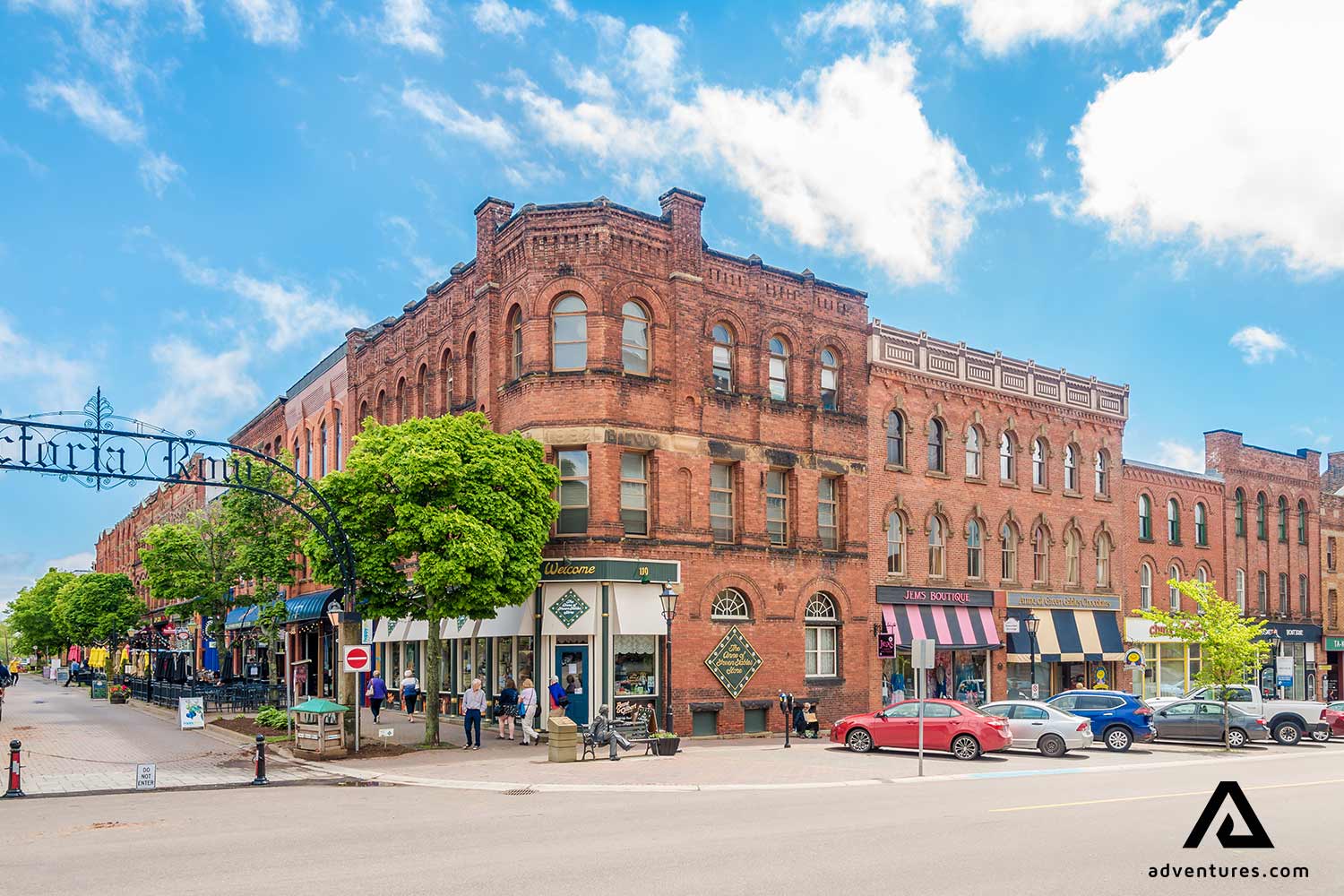 Prince Edward Island Town street view in canada