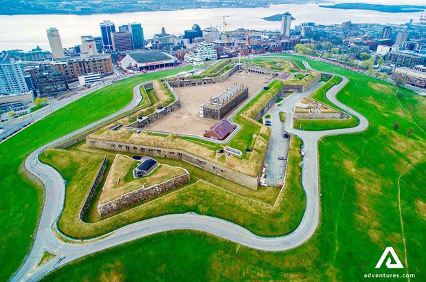 Halifax Citadel Hill Aerial View Halifax Citadel Hill Aerial drone view