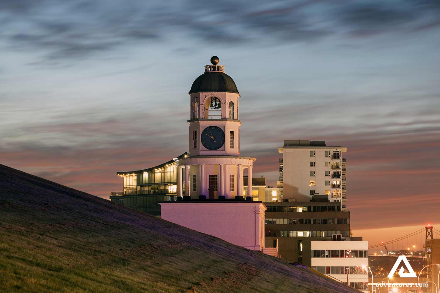 Halifax Clock Tower at night