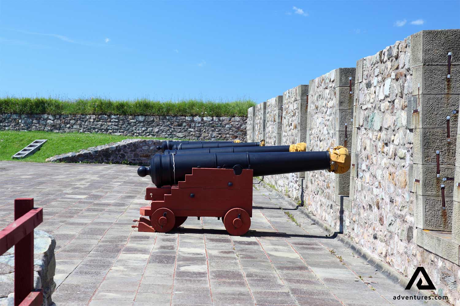 Louisbourg Fortress Canons in cape breton